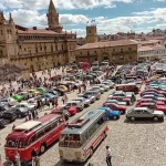 Concentración de vehículos históricos-Jornadas de patrimonio en Santiago